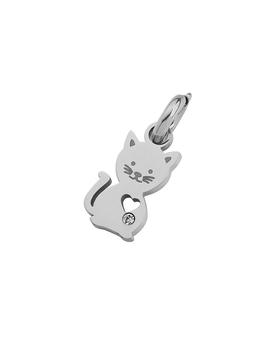 Charm MAREA Sweet Family Cat Small Silver
