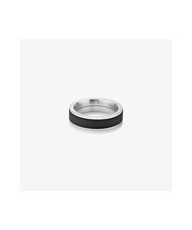 Anillo RADIANT Plata-Black CERAMIC