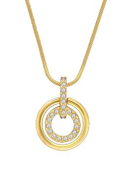 Colgante SWAROVSKI Circle dorado