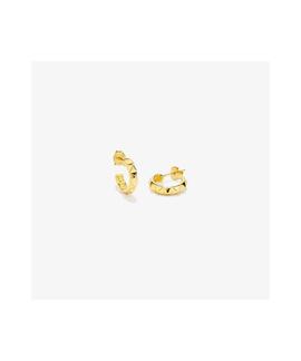 Aros RADIANT PUNK  dorado triangulos