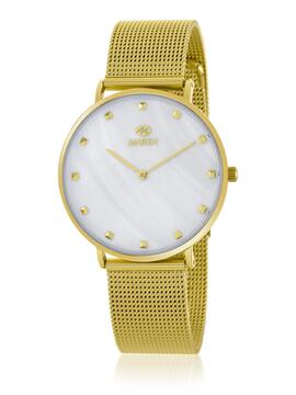 Reloj MAREA dorado milanesa esferal nacarada