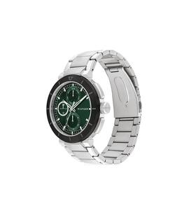 Reloj TOMMY acero esfera verde bisel negro
