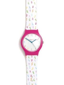 Reloj AGATHA blanco/fucsia correa estam numeros