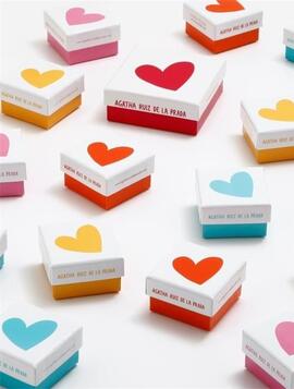 Pulsera AGATHA plata corazon fucsia