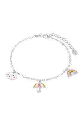 Pulsera MAREA plata paragua nube arcoiris