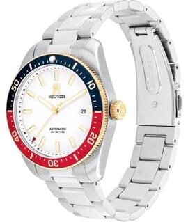 Reloj TOMMY HILFIGER acero esfera azul/rojo bord dorado