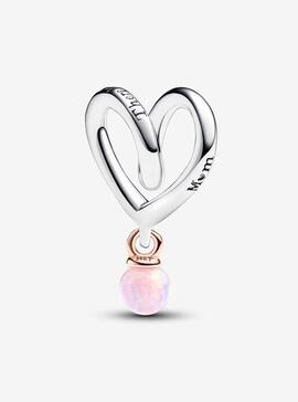 Charm PANDORA Corazón Envuelto en Dos Tonos