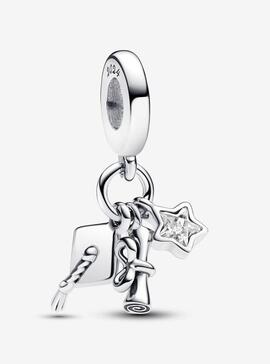 Charm PANDORA Colgante Triple en plata Graduacion