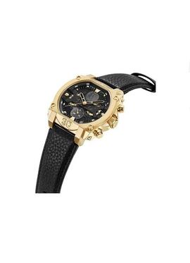 Reloj POLICE  NORWOOD cuero negro caja dorada