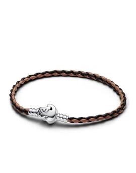 Pulsera PANDORA Cuero Trenzado con Cierre El Rey leon