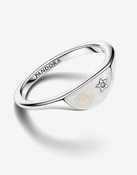 Anillo PANDORA ME plata Mitad Sello Esmaltado