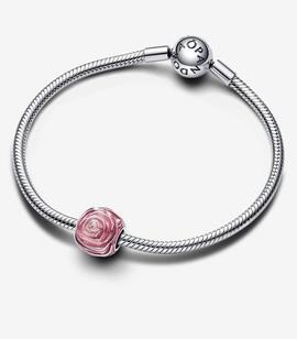 Charm PANDORA  Rosa Rosa Floreciendo