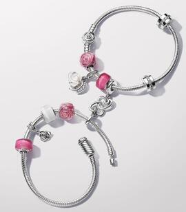 Charm PANDORA  Rosa Rosa Floreciendo