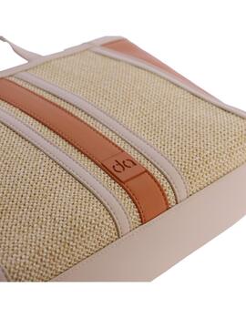 Bolso DON ALGODON Aura mano piel marfil