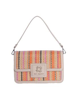 Bolso DON ALGODON Camila mano solapa piel