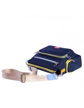 Bandolera DON ALGODON Alexia nylon cremalleras varias