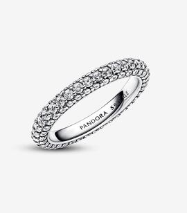Anillo PANDORA plata Fila en Pavé