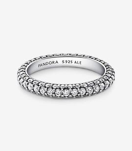 Anillo PANDORA plata Fila en Pavé