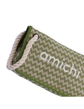 Neceser AMICHI Palmira verde logo medio