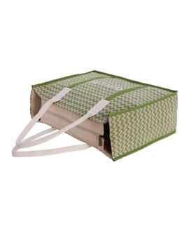 Bolso AMICHI Orquidea playa verde estampo