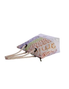 Bolso AMICHI Olinda plastico natural estamp
