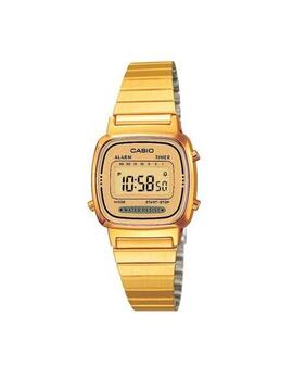 Reloj CASIO retro digital dorado cuadrado