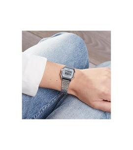 Reloj CASIO Vintage acero digital esfera cuadrada