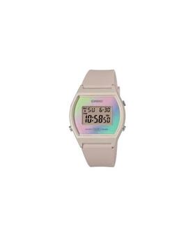 Reloj CASIO  digital silicona beige cuadrado