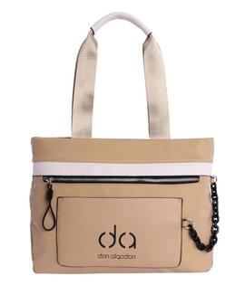 Shopper DON ALGODON Mykonos beige logo