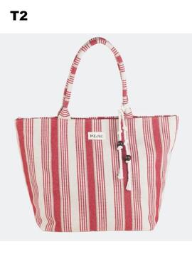 Bolso KBAS playa lona rayas
