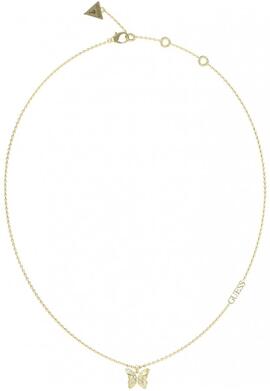 Collar GUESS dorado mariposa circonita