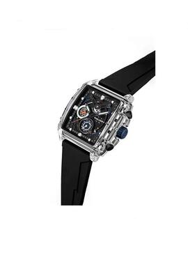 Reloj POLICE cuadrado vidrio set 4 correas silicona