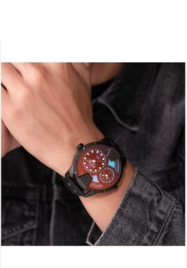 Reloj POLICE Huntley correa cuero esfera lisa vidrio tornado