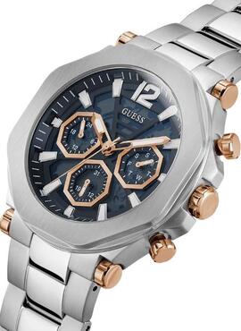 Reloj GUESS acero botones rosa