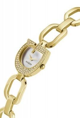 Reloj GUESS dorado esfera forma G circonitas