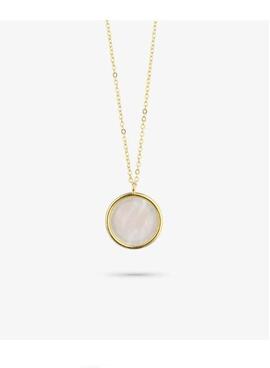 Colgante RADIANT dorado redond nacar