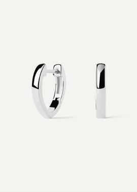 Aros PDPAOLA plata liso ovalados