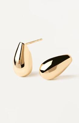 Pendientes PDPAOLA dorado foma gota