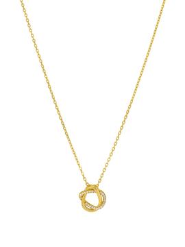 Colgante MAREA dorado aros doble circonitas