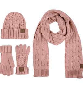 Set winter LOIS (bufanda gorro guantes bolsa)
