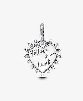 Charm PANDORA Colgar Flecha Corazón Giratorio
