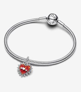 Charm PANDORA Colgar Flecha Corazón Giratorio