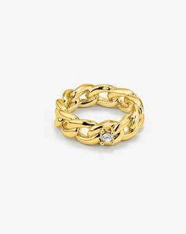 Anillo RADIANT Gaga Chain dorado eslavones