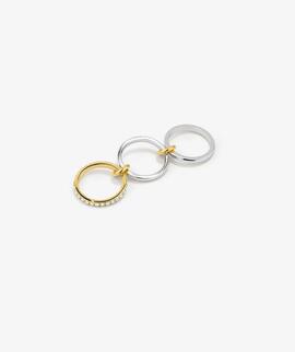 Anillo RADIANT Zendaya Bitone bicolor