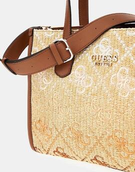 Bolso GUESS mano Silvana con logotipo 4G