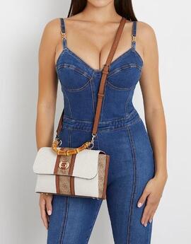 Bolso GUESS mano Kerima con logotipo 4G
