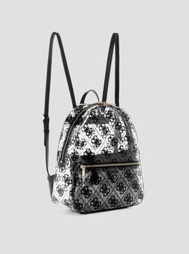 Mochila GUESS Tuana Transparente Logos Negros
