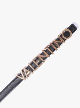 Cinto VALENTINO negro fino cierre VALENTINO dorado