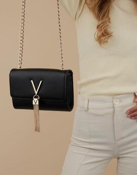Bolso VALENTINO Divina negro rugoso pequeño