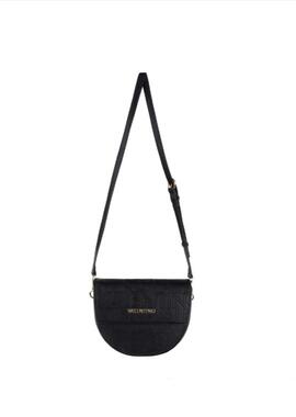 Bandolera VALENTINO negra solapa letras grabadas